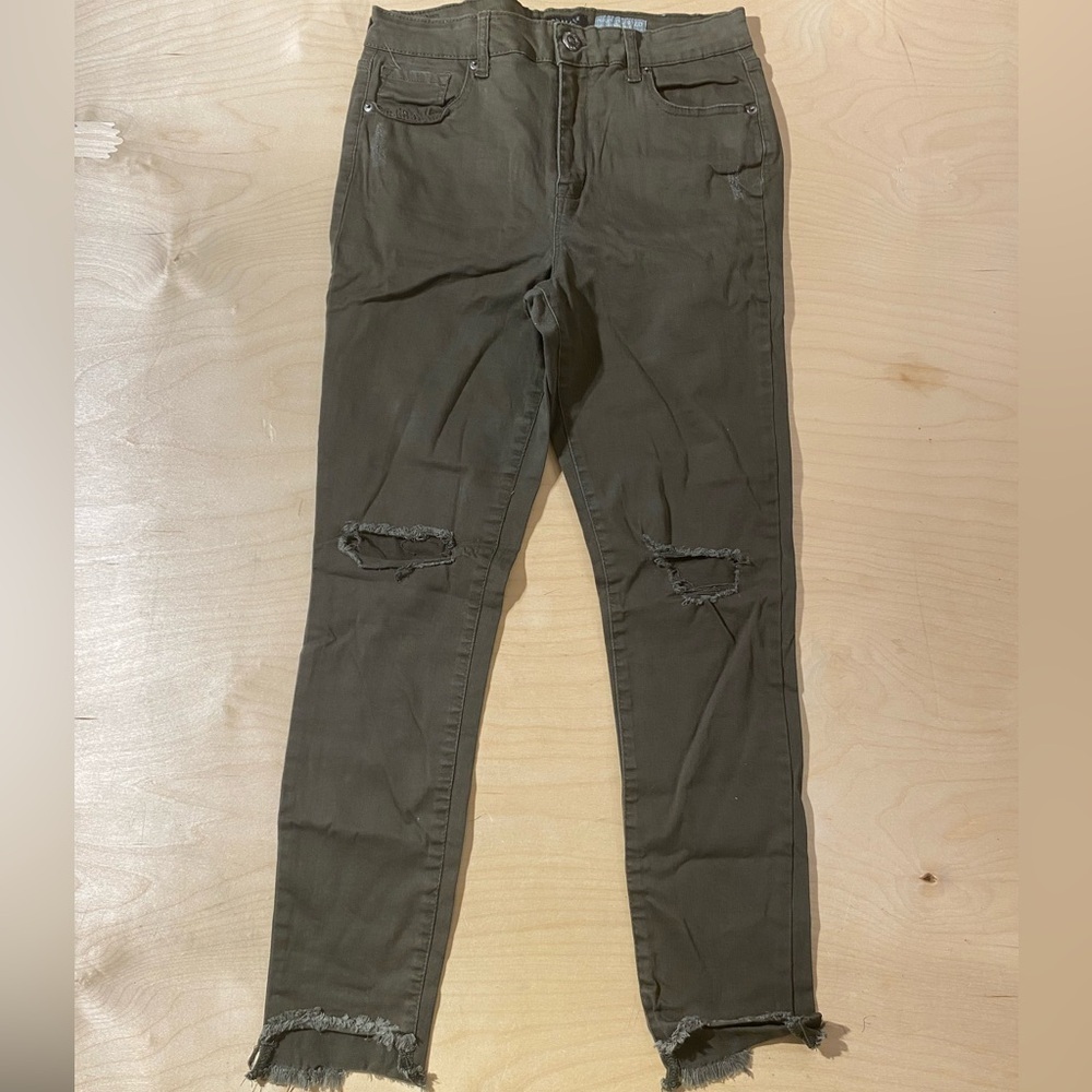 Aeropostale High Waisted Jegging Olive 12 (OD)